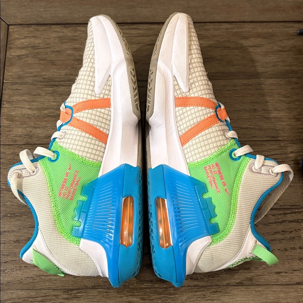 [Nike] LeBron Witness 7 Athletic Basketball Shoes Sneakers Multi Color Men’s 9.5 - Picture 9 of 16